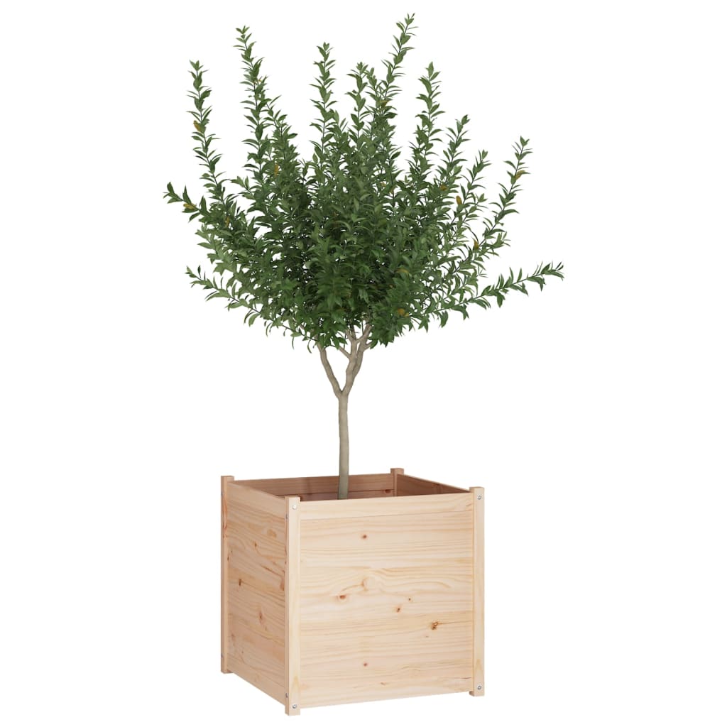 vidaXL Jardinière 70x70x70 cm Bois de pin massif