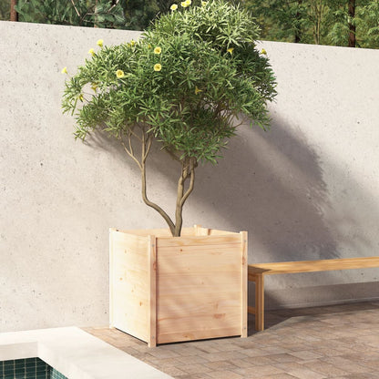 vidaXL Jardinière 70x70x70 cm Bois de pin massif