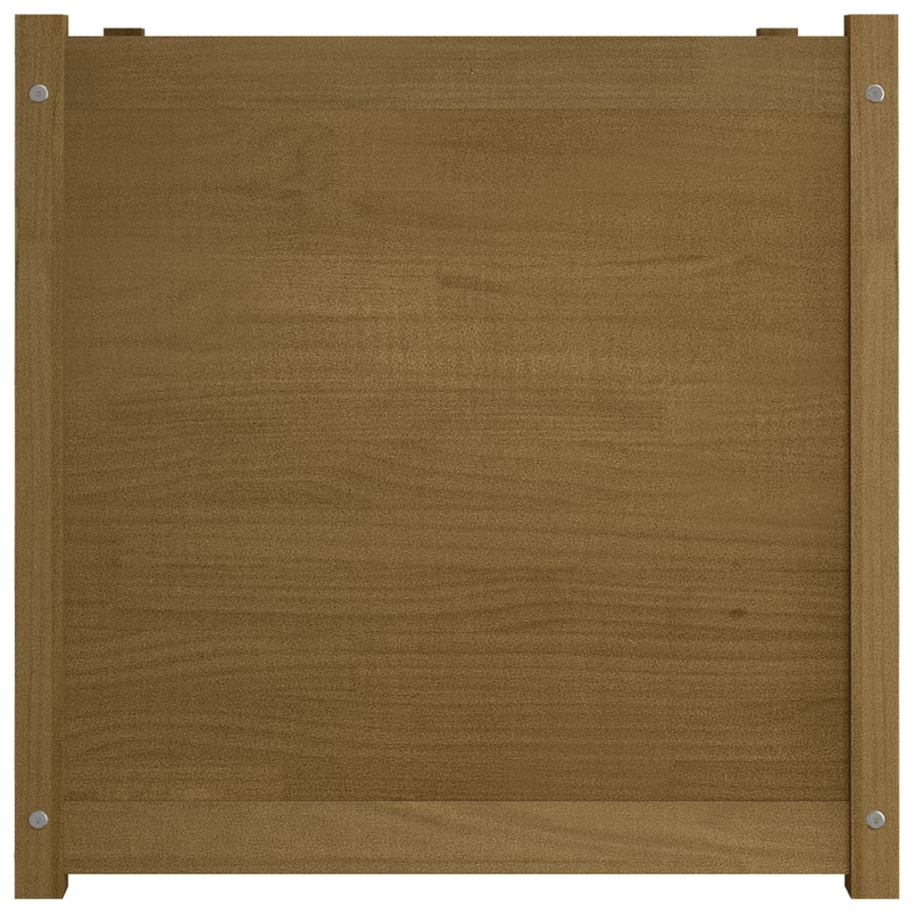 vidaXL Pflanzkübel Honigbraun 70x70x70 cm Massivholz Kiefer