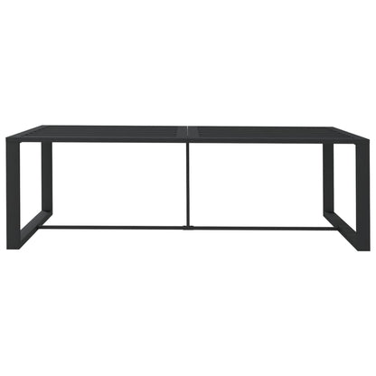 vidaXL Garten-Esstisch Anthrazit 120x60x66 cm Aluminium