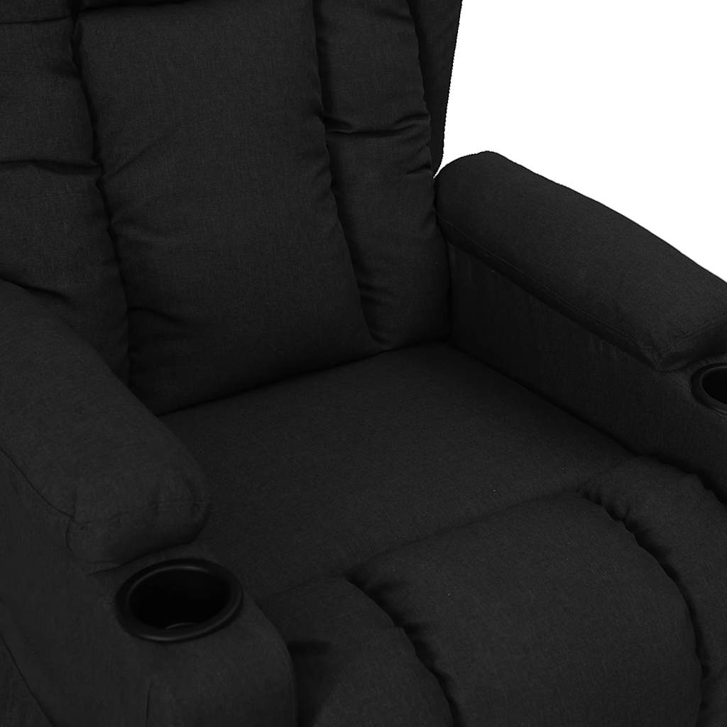 vidaXL Aufstehsessel Schwarz Stoff