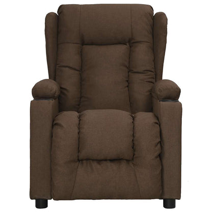 vidaXL Aufstehsessel Braun Stoff
