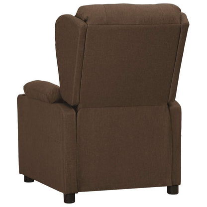 vidaXL Aufstehsessel Braun Stoff