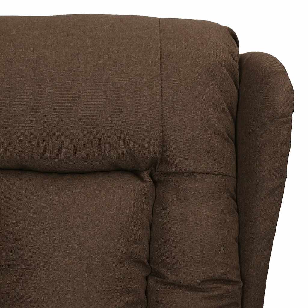 vidaXL Aufstehsessel Braun Stoff