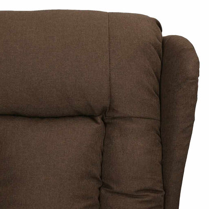 vidaXL Aufstehsessel Braun Stoff