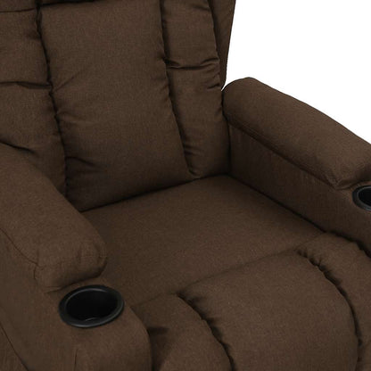 vidaXL Aufstehsessel Braun Stoff