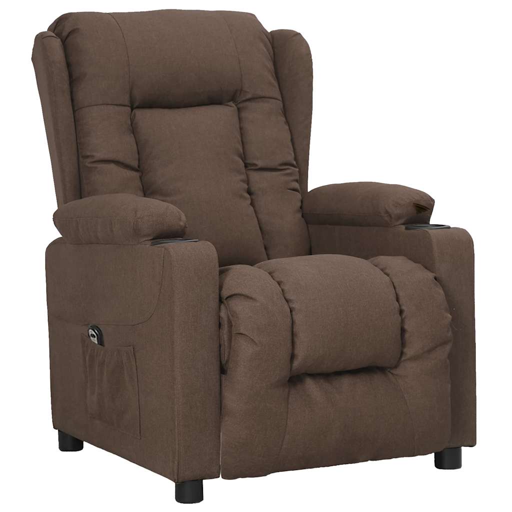 vidaXL Aufstehsessel Taupe Stoff