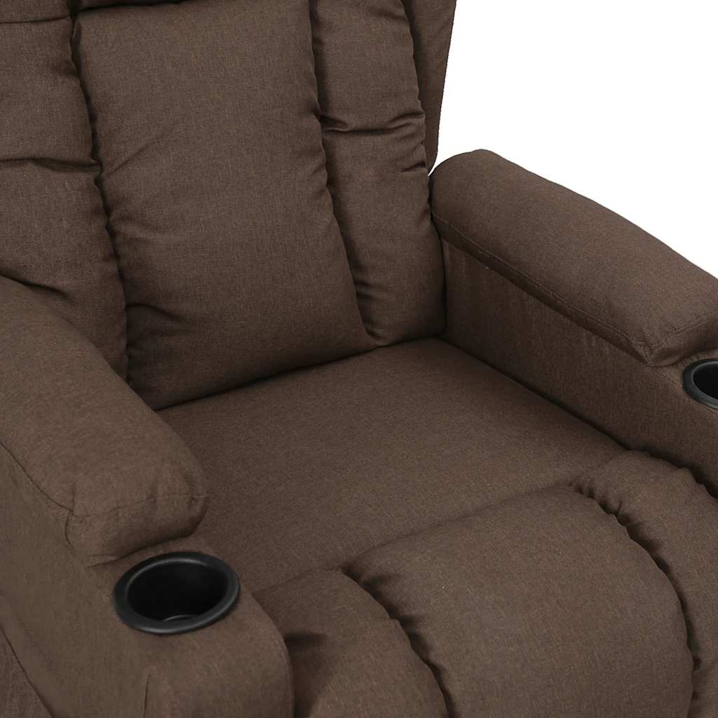 vidaXL Aufstehsessel Taupe Stoff