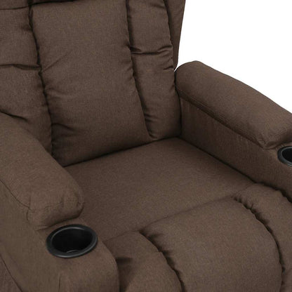 vidaXL Aufstehsessel Taupe Stoff