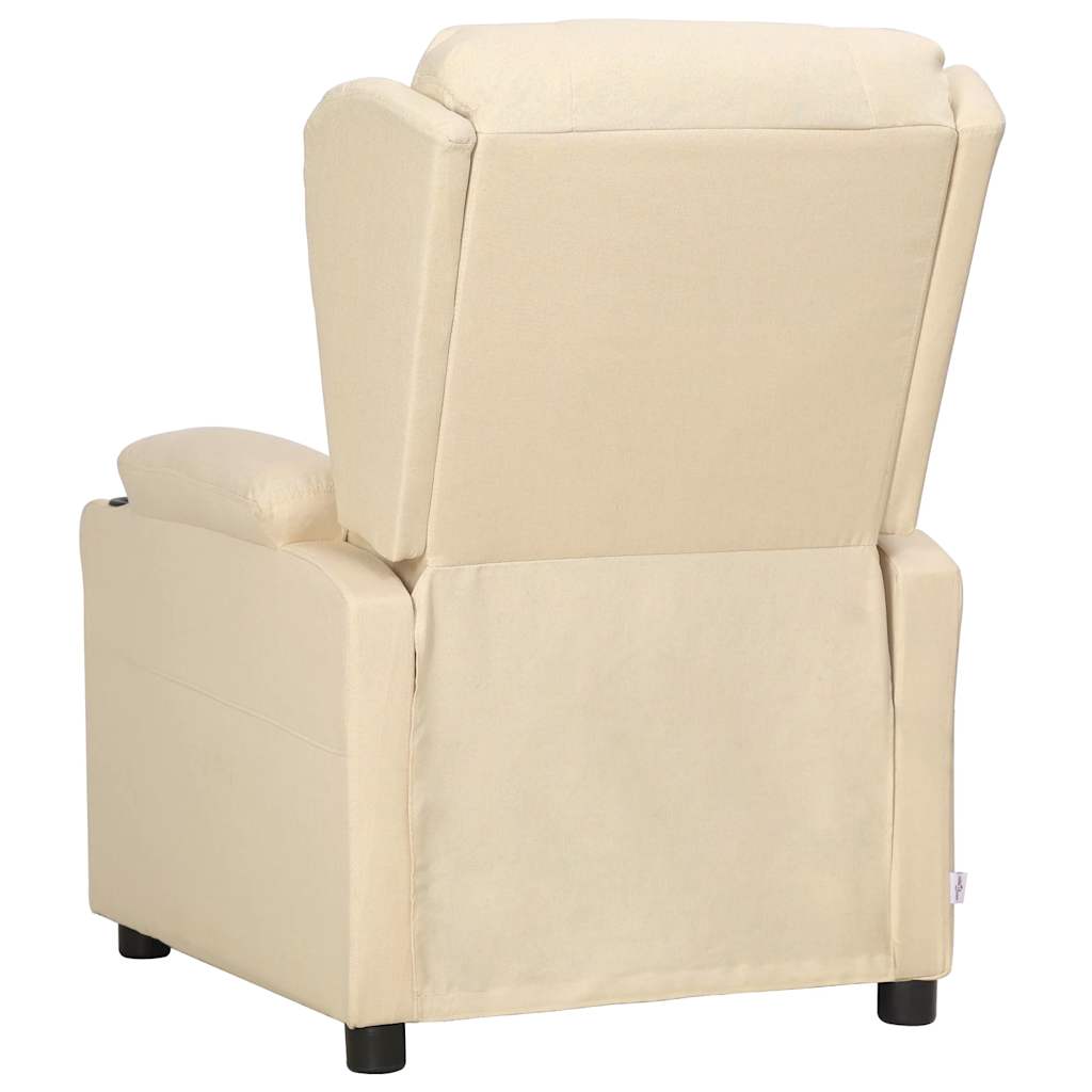 vidaXL Aufstehsessel Creme Stoff