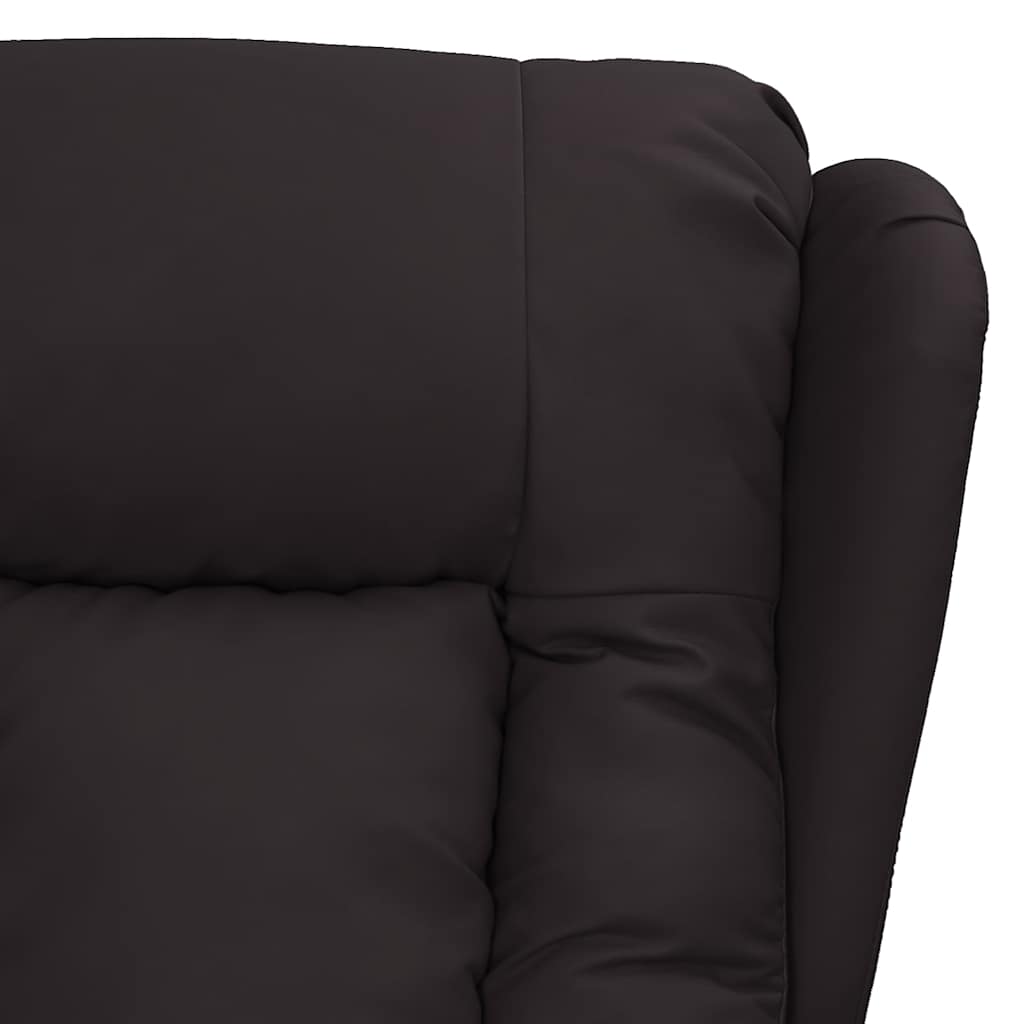 vidaXL Aufstehsessel Schwarz Kunstleder