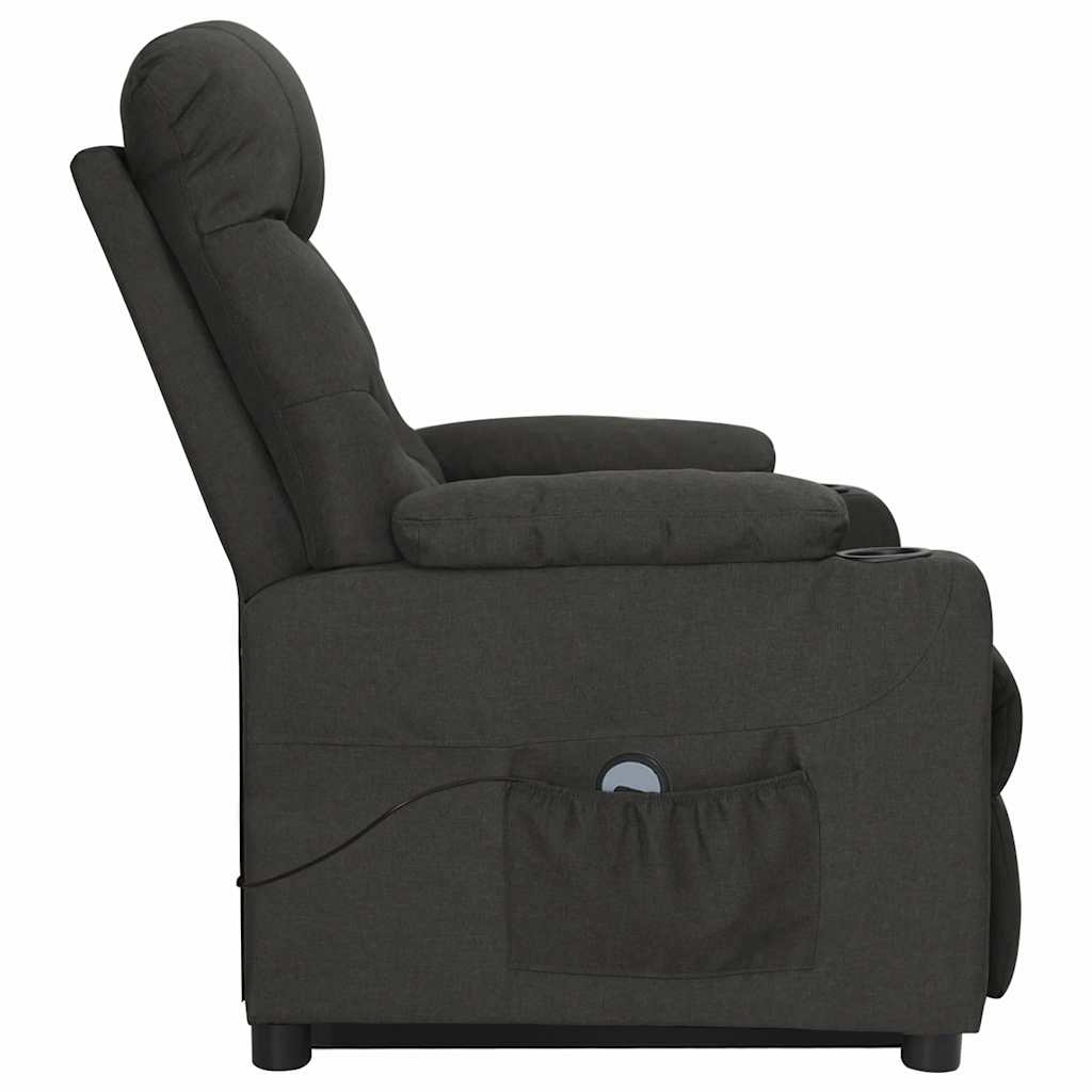 vidaXL Aufstehsessel Schwarz Stoff