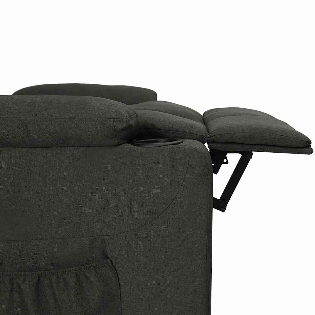 vidaXL Aufstehsessel Schwarz Stoff