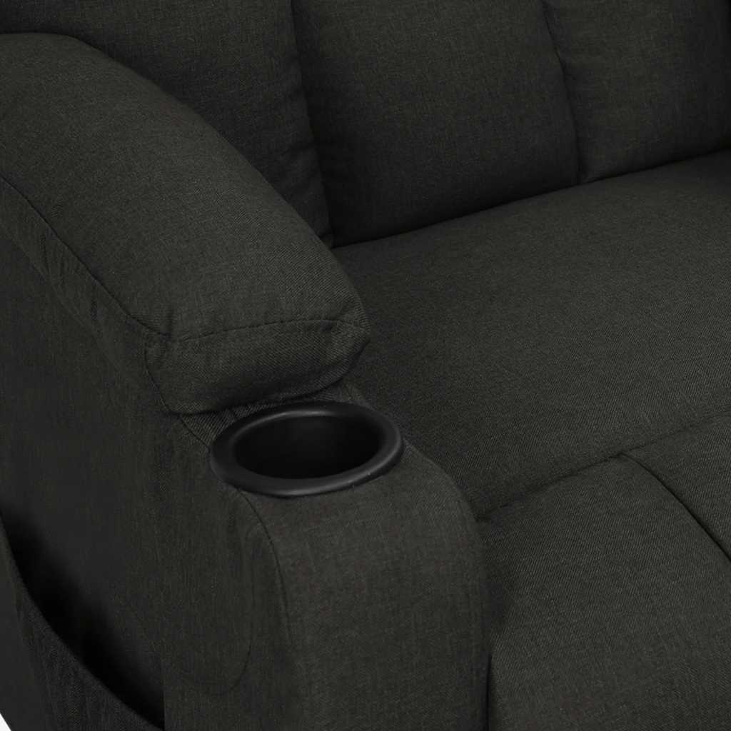 vidaXL Aufstehsessel Schwarz Stoff