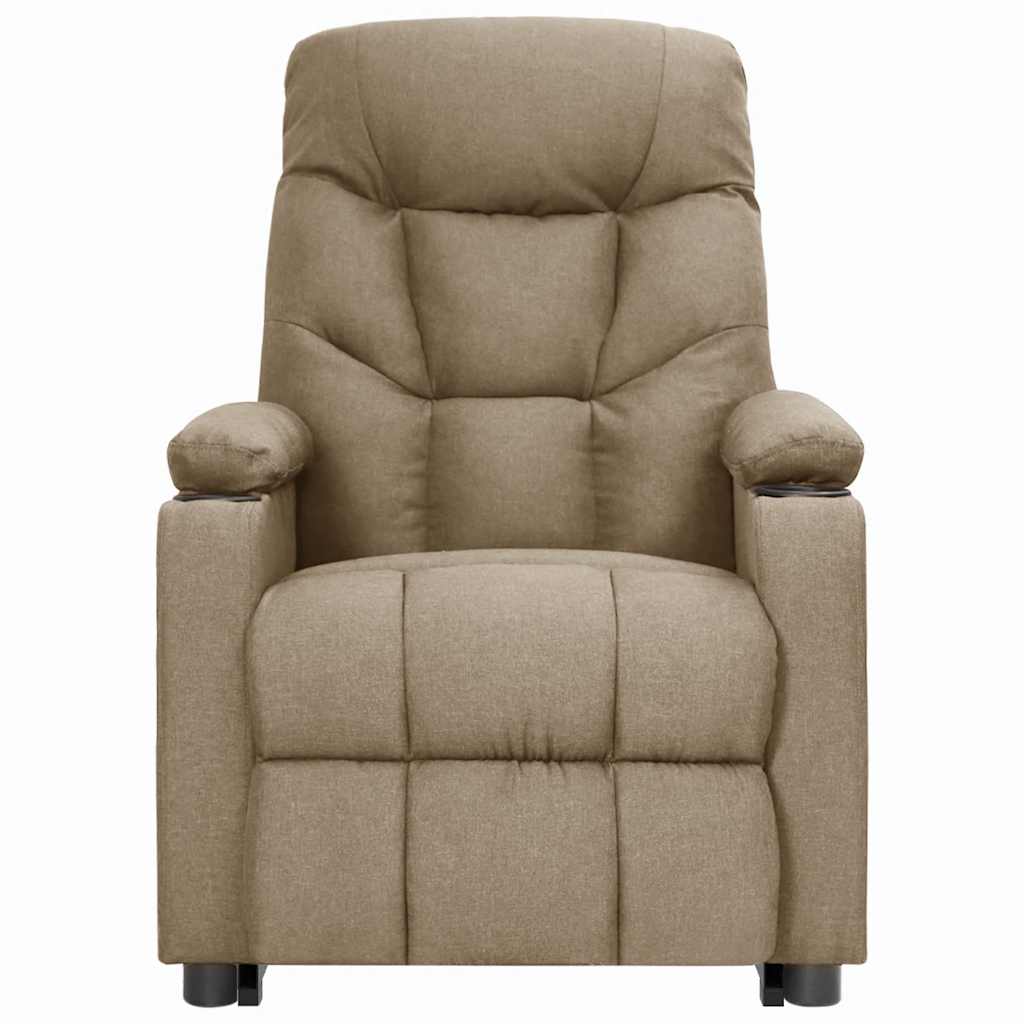 vidaXL Aufstehsessel Taupe Stoff