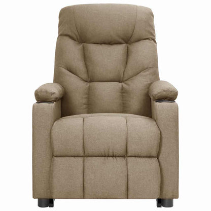 vidaXL Aufstehsessel Taupe Stoff