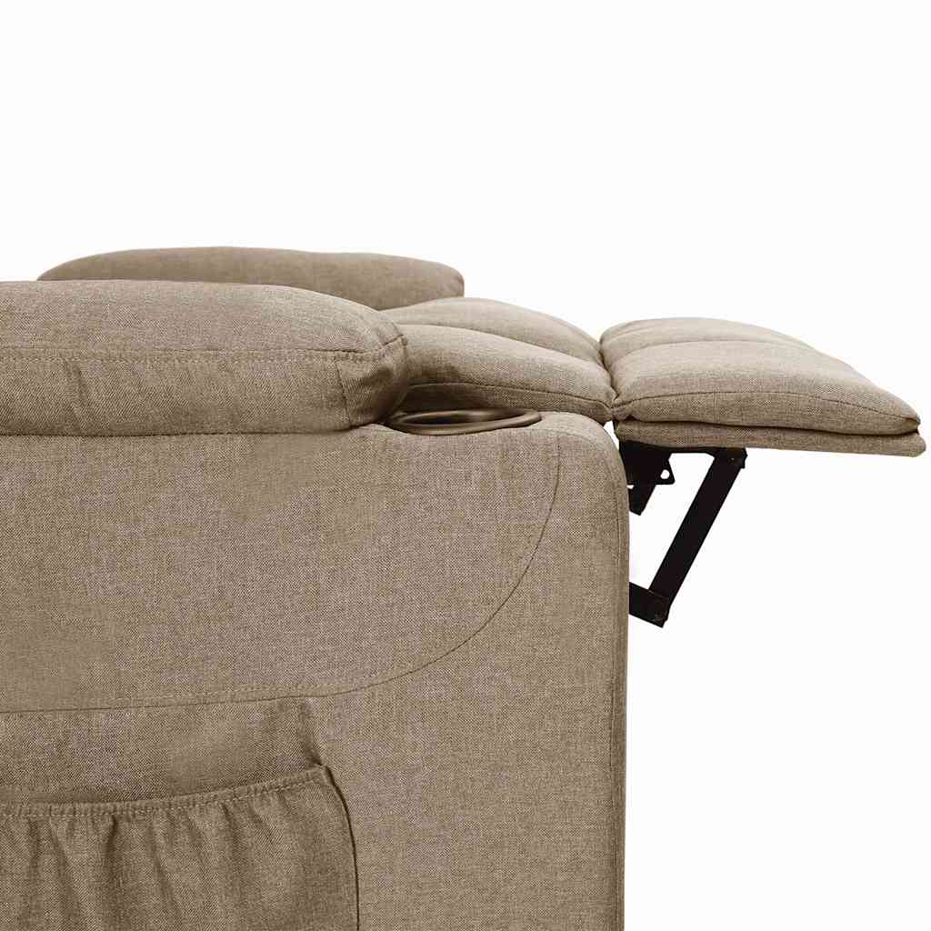 vidaXL Aufstehsessel Taupe Stoff