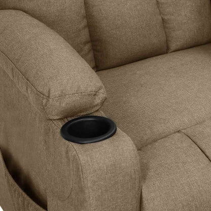 vidaXL Aufstehsessel Taupe Stoff