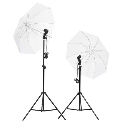 Fotostudio-Set mit Beleuchtung und Hintergrund