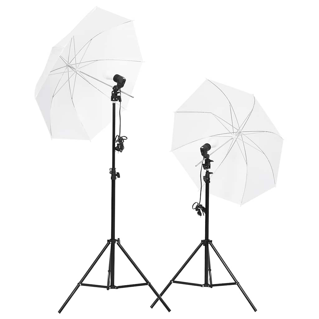 Fotostudio-Set mit Beleuchtung und Hintergrund