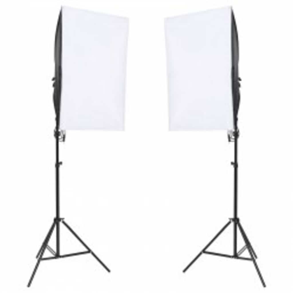 Fotostudio-Set mit Beleuchtung und Hintergrund