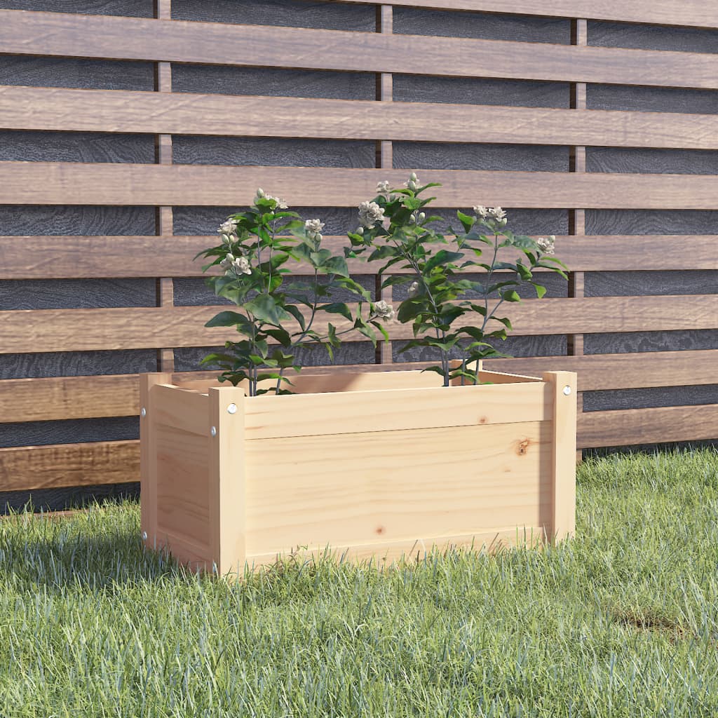 vidaXL Jardinière 60x31x31 cm Bois de pin massif