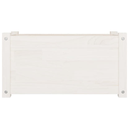 vidaXL Jardinières 2 pcs Blanc 60x31x31 cm Bois de pin massif