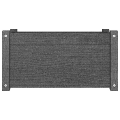 vidaXL Jardinière Gris 60x31x31 cm Bois de pin massif