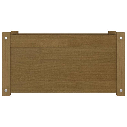 vidaXL Jardinière Bois de Pin Massif Marron Miel 60x31x31 cm