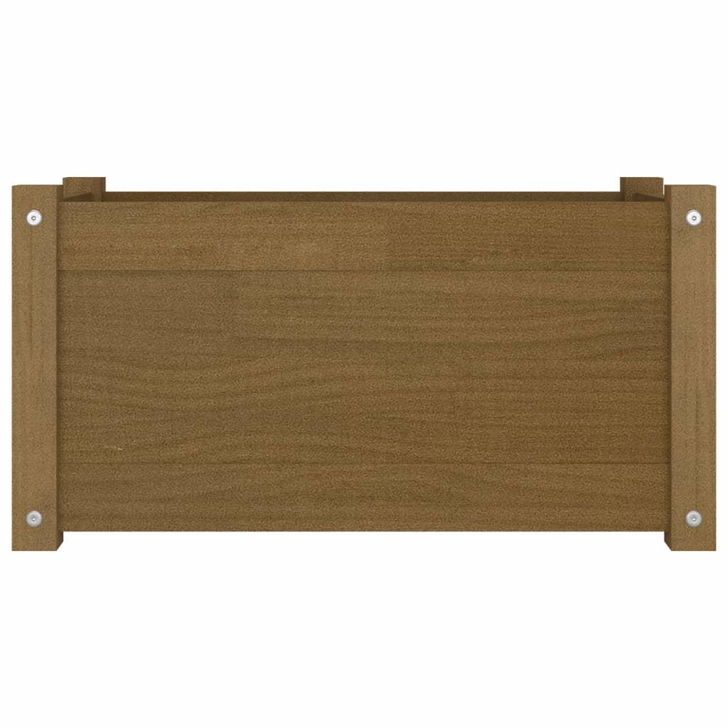 vidaXL Jardinières 2 pcs Marron miel 60x31x31 cm Bois de pin massif