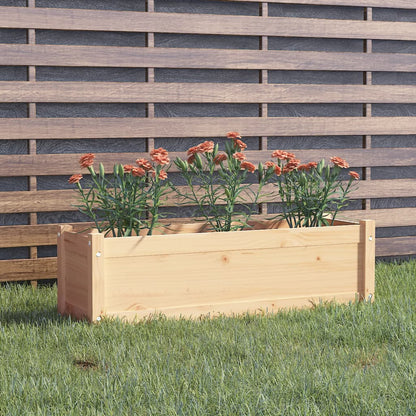 vidaXL Jardinière 100x31x31 cm Bois de pin massif