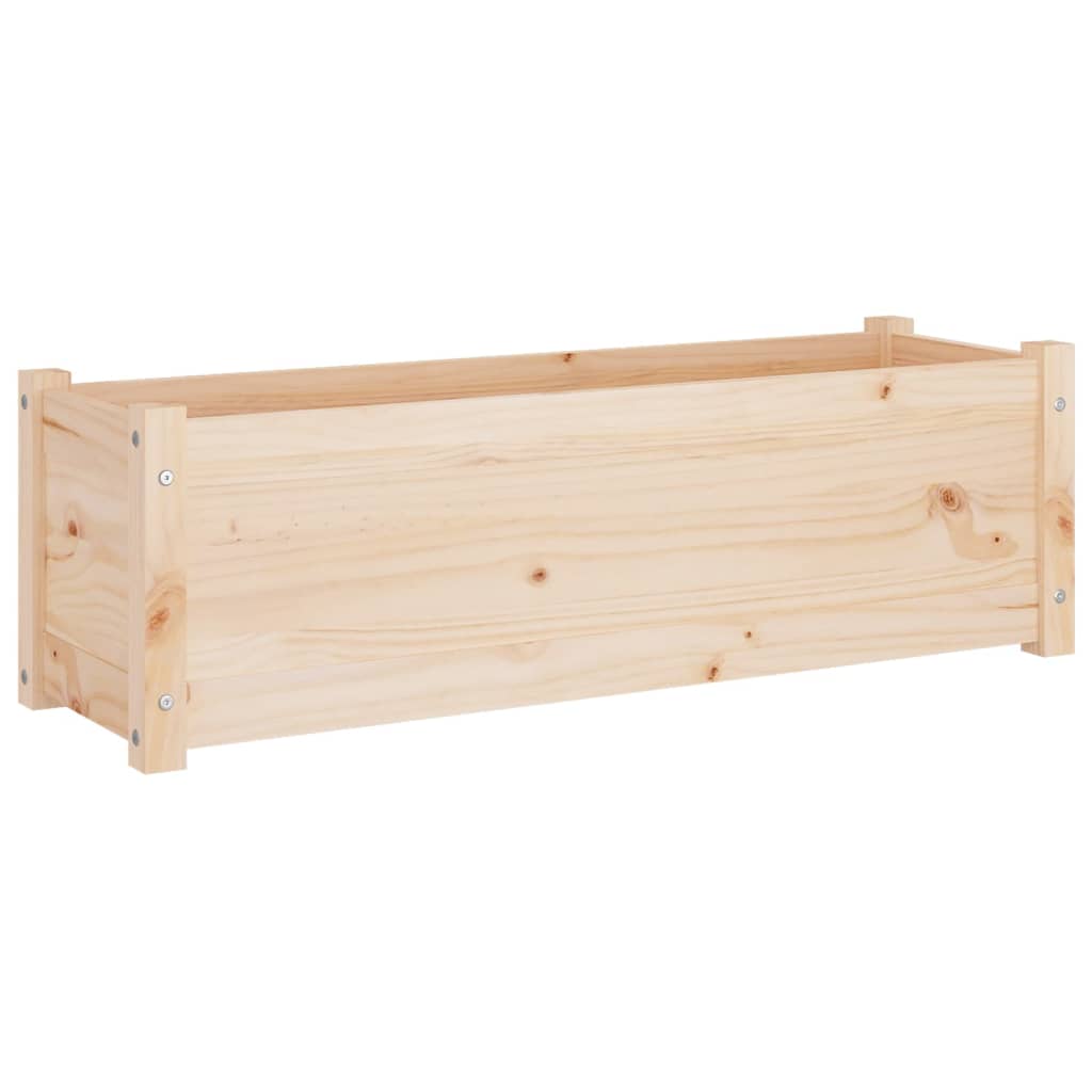 vidaXL Pflanzkübel 2 Stk. 100x31x31 cm Massivholz Kiefer