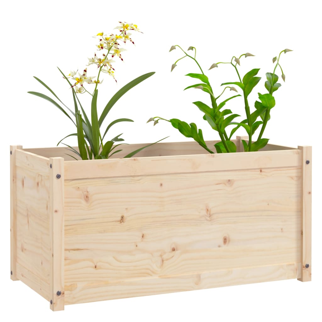 vidaXL Jardinière 100x50x50 cm Bois de pin massif