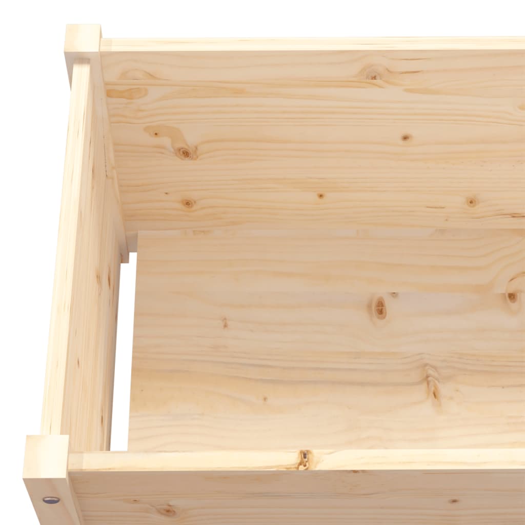 vidaXL Jardinière 100x50x50 cm Bois de pin massif