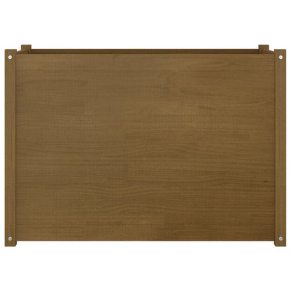 vidaXL Pflanzkübel Honigbraun 100x50x70 cm Massivholz Kiefer