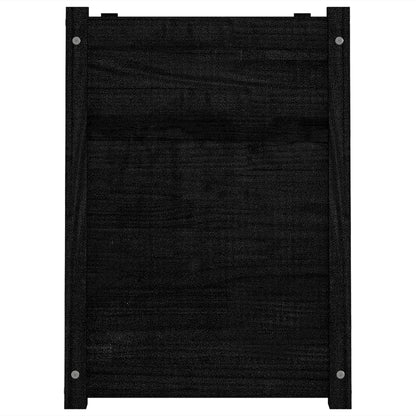 vidaXL Pflanzkübel Schwarz 100x50x70 cm Massivholz Kiefer