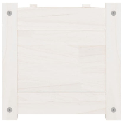 vidaXL Garten-Hochbeete 2 Stk. Weiß 150x31x31 cm Massivholz Kiefer