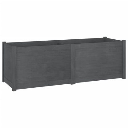 vidaXL Pflanzkübel Grau 150x50x50 cm Massivholz Kiefer