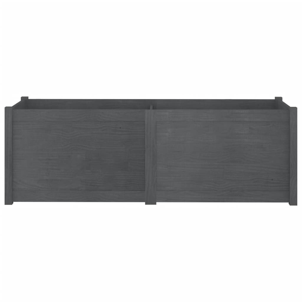 vidaXL Pflanzkübel Grau 150x50x50 cm Massivholz Kiefer