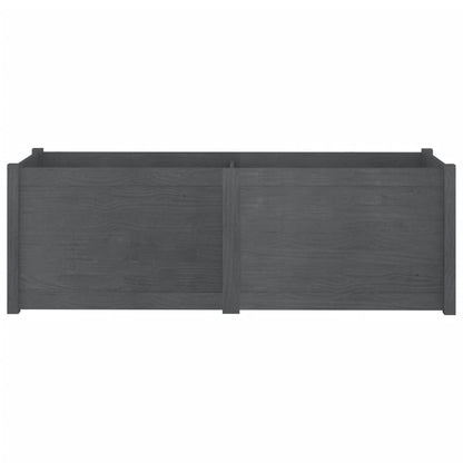 vidaXL Pflanzkübel Grau 150x50x50 cm Massivholz Kiefer