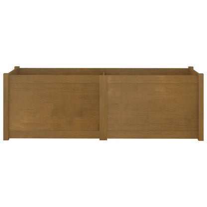vidaXL Pflanzkübel Honigbraun 150x50x50 cm Massivholz Kiefer