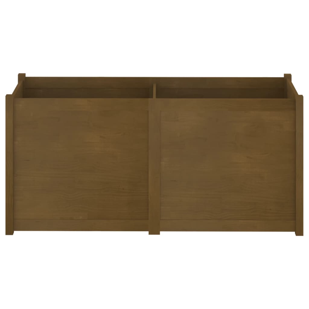 vidaXL Pflanzkübel Honigbraun 150x50x70 cm Massivholz Kiefer