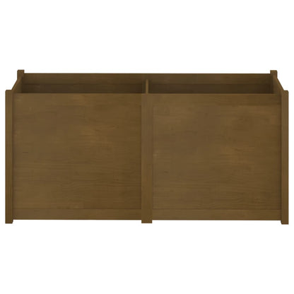 vidaXL Pflanzkübel Honigbraun 150x50x70 cm Massivholz Kiefer