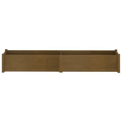 vidaXL Pflanzkübel Honigbraun 200x31x31 cm Massivholz Kiefer