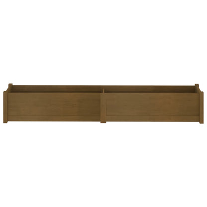 vidaXL Pflanzkübel 2 Stk. Honigbraun 200x31x31 cm Massivholz Kiefer