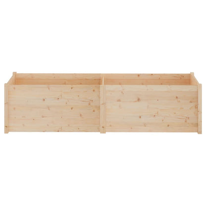 vidaXL Pflanzkübel 200x50x50 cm Massivholz Kiefer