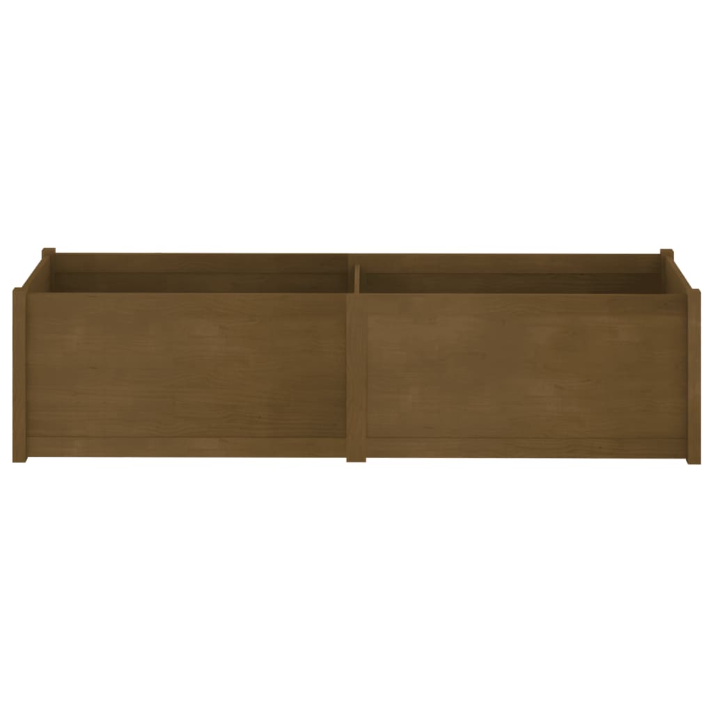 vidaXL Pflanzkübel Honigbraun 200x50x50 cm Massivholz Kiefer