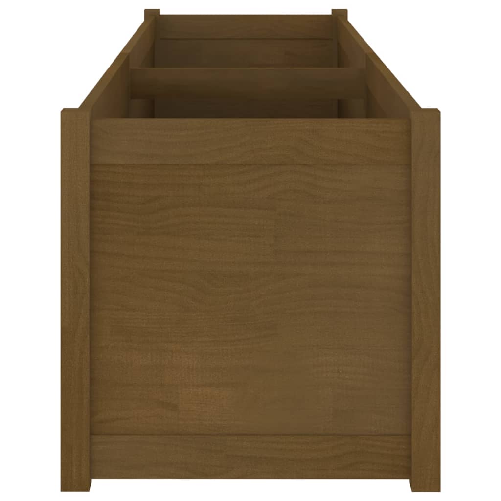 vidaXL Pflanzkübel Honigbraun 200x50x50 cm Massivholz Kiefer