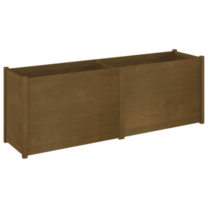 vidaXL Pflanzkübel Honigbraun 200x50x70 cm Massivholz Kiefer