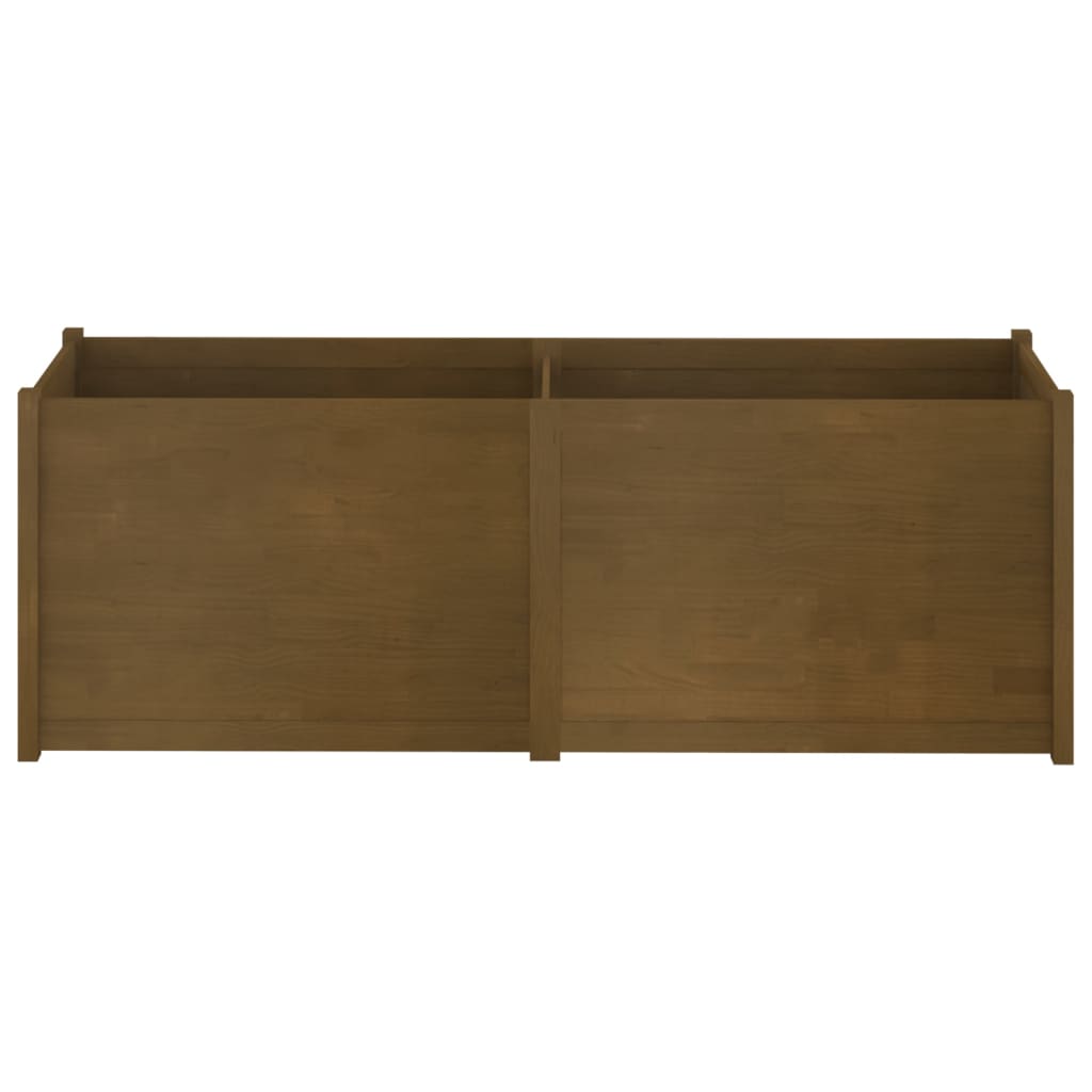 vidaXL Pflanzkübel Honigbraun 200x50x70 cm Massivholz Kiefer